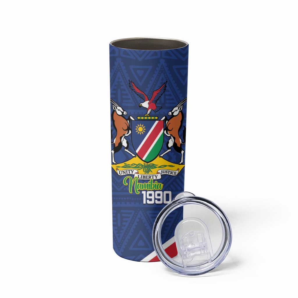 Namibia 1990 Skinny Tumbler Independence Anniversary African Pattern