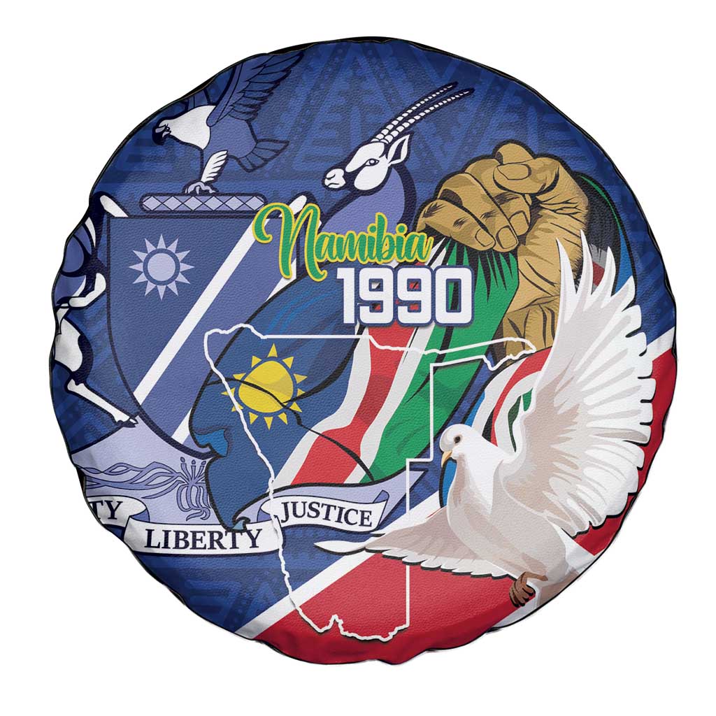 Namibia 1990 Spare Tire Cover Independence Anniversary African Pattern