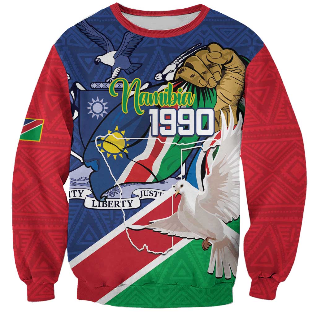 Namibia 1990 Sweatshirt Independence Anniversary African Pattern