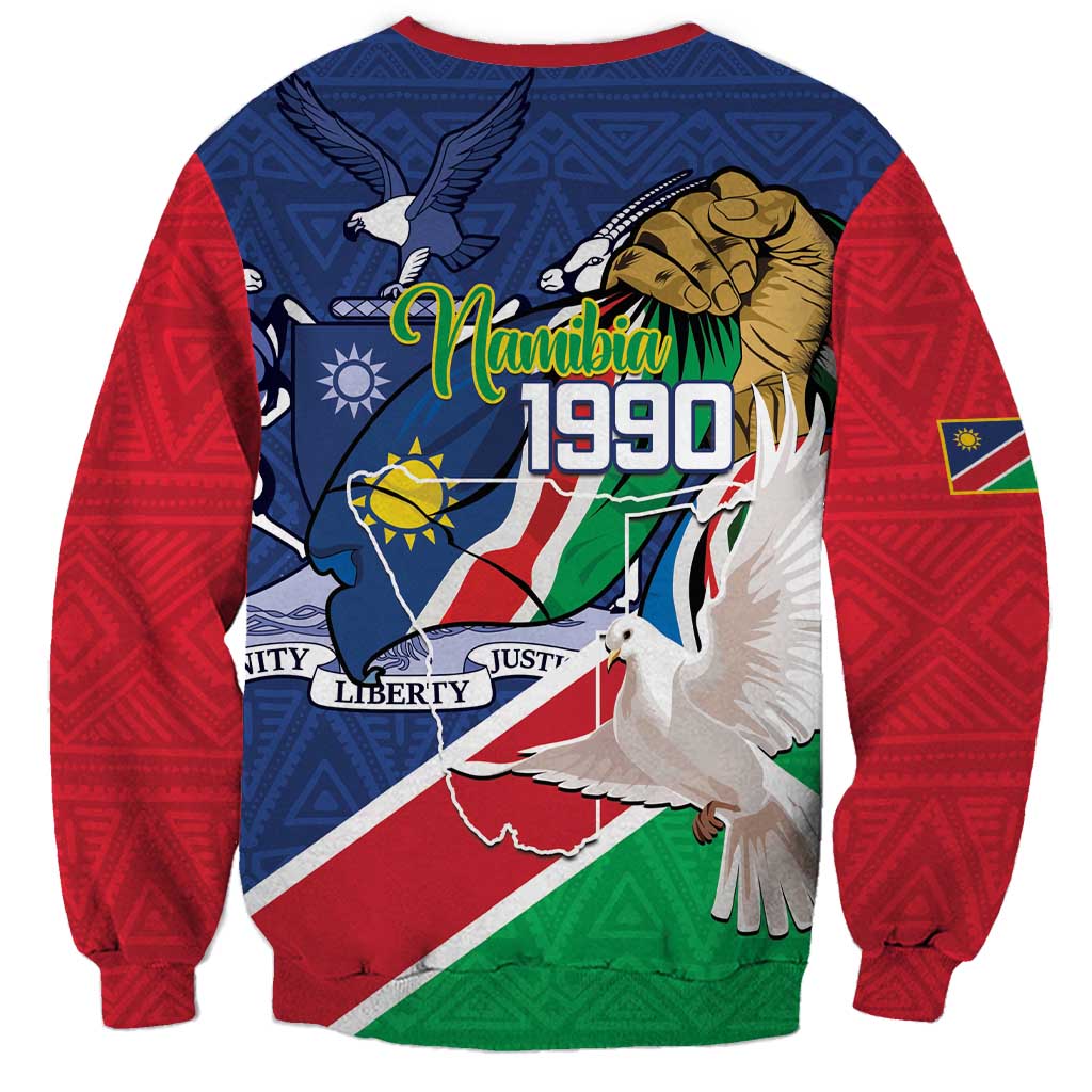 Namibia 1990 Sweatshirt Independence Anniversary African Pattern