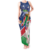 Namibia 1990 Tank Maxi Dress Independence Anniversary African Pattern