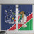 Namibia 1990 Window Curtain Independence Anniversary African Pattern