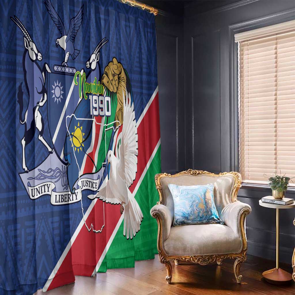 Namibia 1990 Window Curtain Independence Anniversary African Pattern