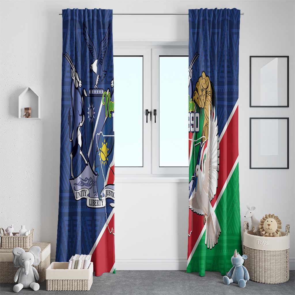 Namibia 1990 Window Curtain Independence Anniversary African Pattern