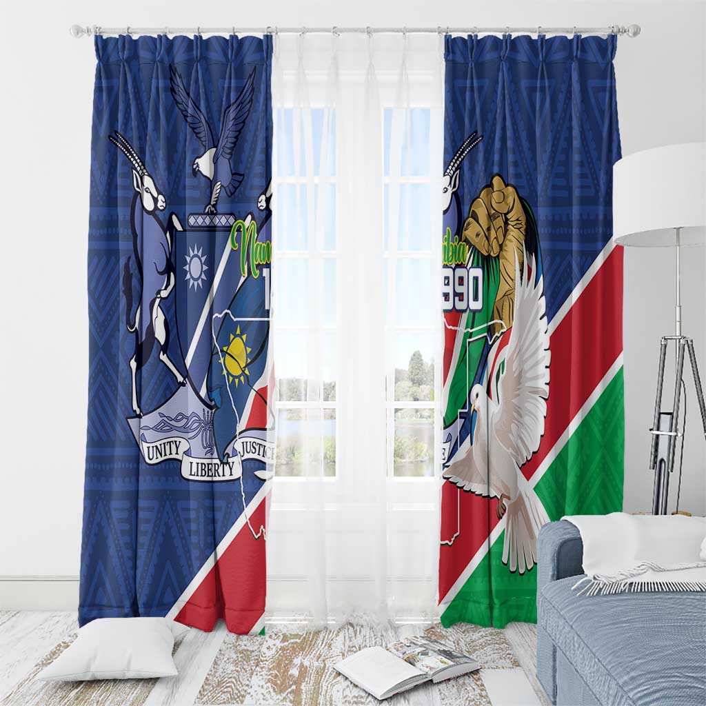 Namibia 1990 Window Curtain Independence Anniversary African Pattern