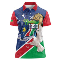 Namibia 1990 Women Polo Shirt Independence Anniversary African Pattern