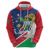 Namibia 1990 Zip Hoodie Independence Anniversary African Pattern