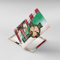 United States And Ireland Canvas Wall Art USA Eagle With Irish Celtic Cross - Wonder Print Shop