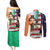 United States And Ireland Couples Matching Puletasi and Long Sleeve Button Shirt USA Eagle With Irish Celtic Cross - Wonder Print Shop