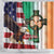 United States And Ireland Shower Curtain USA Eagle With Irish Celtic Cross