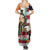 United States And Ireland Summer Maxi Dress USA Eagle With Irish Celtic Cross - Wonder Print Shop