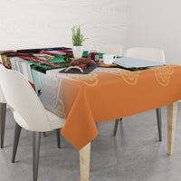 United States And Ireland Tablecloth USA Eagle With Irish Celtic Cross - Wonder Print Shop