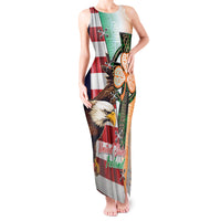 United States And Ireland Tank Maxi Dress USA Eagle With Irish Celtic Cross - Wonder Print Shop