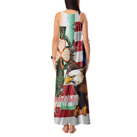 United States And Ireland Tank Maxi Dress USA Eagle With Irish Celtic Cross - Wonder Print Shop