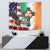 United States And Ireland Tapestry USA Eagle With Irish Celtic Cross - Wonder Print Shop