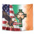 United States And Ireland Tapestry USA Eagle With Irish Celtic Cross