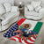 United States And Mexico Area Rug USA Eagle With Mexican Aztec - Wonder Print Shop
