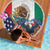 United States And Mexico Beach Blanket USA Eagle With Mexican Aztec - Wonder Print Shop