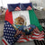 United States And Mexico Bedding Set USA Eagle With Mexican Aztec - Wonder Print Shop