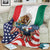 United States And Mexico Blanket USA Eagle With Mexican Aztec