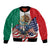 United States And Mexico Bomber Jacket USA Eagle With Mexican Aztec - Wonder Print Shop