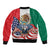 United States And Mexico Bomber Jacket USA Eagle With Mexican Aztec - Wonder Print Shop