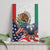 United States And Mexico Canvas Wall Art USA Eagle With Mexican Aztec - Wonder Print Shop