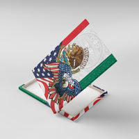 United States And Mexico Canvas Wall Art USA Eagle With Mexican Aztec - Wonder Print Shop