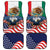 United States And Mexico Car Mats USA Eagle With Mexican Aztec - Wonder Print Shop