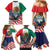 United States And Mexico Family Matching Mermaid Dress and Hawaiian Shirt USA Eagle With Mexican Aztec - Wonder Print Shop