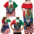 United States And Mexico Family Matching Off Shoulder Maxi Dress and Hawaiian Shirt USA Eagle With Mexican Aztec - Wonder Print Shop