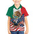 United States And Mexico Family Matching Off Shoulder Maxi Dress and Hawaiian Shirt USA Eagle With Mexican Aztec - Wonder Print Shop