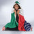 United States And Mexico Hooded Blanket USA Eagle With Mexican Aztec