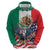 United States And Mexico Hoodie USA Eagle With Mexican Aztec - Wonder Print Shop