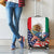 United States And Mexico Luggage Cover USA Eagle With Mexican Aztec - Wonder Print Shop