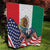 United States And Mexico Quilt USA Eagle With Mexican Aztec - Wonder Print Shop