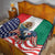 United States And Mexico Quilt USA Eagle With Mexican Aztec - Wonder Print Shop