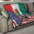 United States And Mexico Quilt USA Eagle With Mexican Aztec