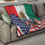 United States And Mexico Quilt USA Eagle With Mexican Aztec - Wonder Print Shop