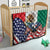 United States And Mexico Quilt USA Eagle With Mexican Aztec - Wonder Print Shop