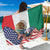 United States And Mexico Sarong USA Eagle With Mexican Aztec - Wonder Print Shop