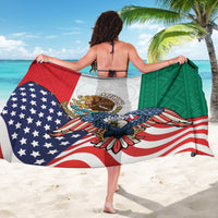 United States And Mexico Sarong USA Eagle With Mexican Aztec - Wonder Print Shop