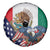 United States And Mexico Spare Tire Cover USA Eagle With Mexican Aztec