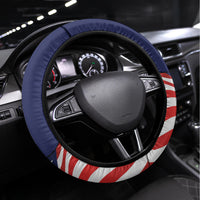 United States And Mexico Steering Wheel Cover USA Eagle With Mexican Aztec - Wonder Print Shop