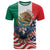 United States And Mexico T Shirt USA Eagle With Mexican Aztec - Wonder Print Shop