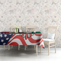 United States And Mexico Tablecloth USA Eagle With Mexican Aztec - Wonder Print Shop