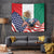 United States And Mexico Tapestry USA Eagle With Mexican Aztec