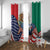 United States And Mexico Window Curtain USA Eagle With Mexican Aztec - Wonder Print Shop