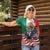 United States And Mexico Women Polo Shirt USA Eagle With Mexican Aztec - Wonder Print Shop