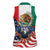 United States And Mexico Women Sleeveless Polo Shirt USA Eagle With Mexican Aztec - Wonder Print Shop